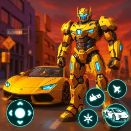 Biểu tượng Robot City War: Car Transform
